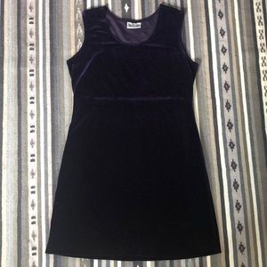 Vintage purple velvet shift dress